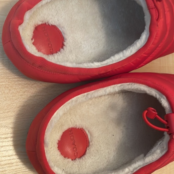 Coach Rachelle Monogram Quilted Nylon Slippers w/Drawstring Toggle- 2 Colors New - Picture 13 of 14